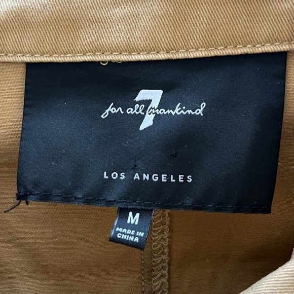 7 For All Mankind Military Belted Utility Trench Jacket Medium - Picture 4 of 8